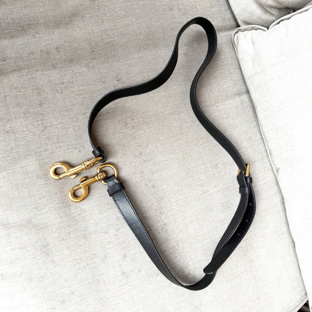 Dior Leather Shoulder Bag Strap Black
